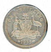 Image 1 for 1935 Australian Shilling VF