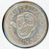 Image 1 for 1943 Australian Shilling EF