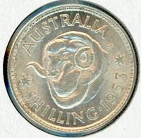 Image 1 for 1953 Australian Shilling aUNC