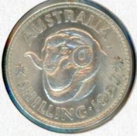 Image 1 for 1957 Australian Shilling aUNC