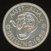 Image 1 for 1959 Australian Proof Shilling