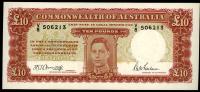 Image 1 for 1943 Ten Pound Note Armitage - McFarlane V8 506213 aUNC