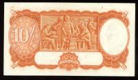 Image 2 for 1942 Ten Shilling Banknote Armitage McFarlane F28 389892 aUNC