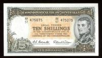 Image 1 for 1961 Ten Shilling Note AH57 475075 EF