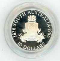 Image 1 for 1986 $10 Proof Coin State Series - South Australia