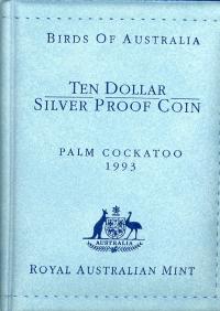 Image 2 for 1993 Birds of Australia $10 Proof - Palm Cockatoo
