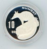 Image 2 for 1995 $10 Silver Piedfort - Numbat