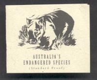 Image 4 for 1998 Endangered Species $10.00 Silver Proof - Northern Hairy-Nosed Wombat