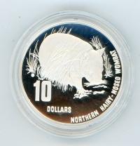 Image 2 for 1998 $10 Silver Piedfort - Northern Hairy-Nosed Wombat
