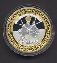 Image 5 for 1999-2001 Millennium 3 Coin Set - Past Present Future Ten Dollar Coins