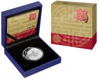 Image 1 for 2017 Lunar Year of the Rooster $10.00 5oz Silver Proof Coin