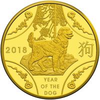 Image 2 for 2018 Lunar Year of the Dog $10.00 Gold Proof
