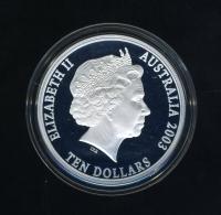 Image 2 for 2003 Australian $10 Silver Coin from Masterpieces in Silver Set .999 Silver - Port Phillip Patterns.