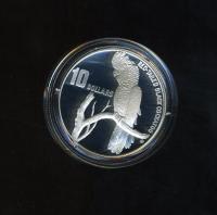 Image 1 for 1997 Endangered Species $10.00 Silver Proof - South-Eastern Red-Tailed Black Cockatoo