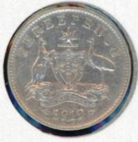 Image 1 for 1919 George V Australian Threepence Fine -B