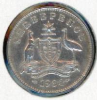 Image 1 for 1934 George V Australian Threepence gEF