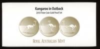 Image 1 for 2010 Kangaroo in Outback 3 Coin Gold Proof Set