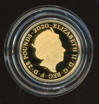 Image 2 for 2020 UK Quarter oz Gold James Bond 007 R3 (Shaken Not Stirred) Proof