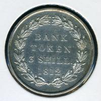 Image 1 for 1812 George III 1.s 6.d Bank Token - good EF