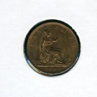 Image 1 for 1893 Farthing - almost Uncirculated