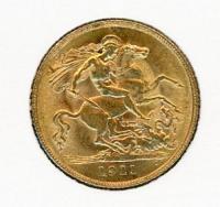 Image 1 for 1911 UK Gold Half Sovereign