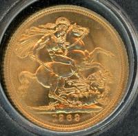Image 1 for 1963 UK Gold Sovereign