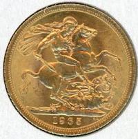 Image 1 for 1965 UK Gold Sovereign