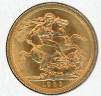Image 1 for 1966 UK Gold Sovereign