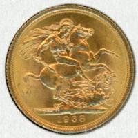 Image 1 for 1968 UK Gold Sovereign