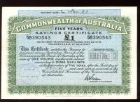 Image 1 for 1948 £1 War Savings Certificate - 5B 390543