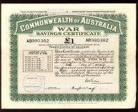 Image 1 for May 1943 £1 War Savings Certificate - AB980382