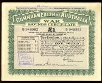 Image 1 for October 1940 £1 War Savings Certificate - B948982