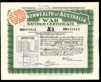 Image 1 for July 1943 £1 War Savings Certificate - BB643412