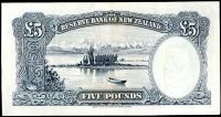 Image 2 for 1960's New Zealand Ten Shilling Note E4 454773 VF
