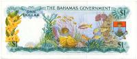 Image 2 for 1965 Bahamas One Dollar Note EF C007472