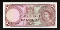 Image 1 for 1965 Fiji Ten Shillings Banknote C8 135051 EF