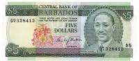 Image 1 for 1973  Barbados $5 G7328412 UNC