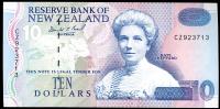 Image 1 for 1999 New Zealand $10 Banknote Brash Signature CZ 923713 aUNC