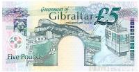 Image 2 for 2000 Gibraltar Five Pound Note MM 005934 UNC