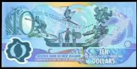 Image 2 for 2000 New Zealand $10 Millennium Banknote with Red Serial Number NZ00 395832 UNC