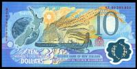 Image 1 for 2000 New Zealand $10 Millennium Banknote with Red Serial Number NZ00 395832 UNC