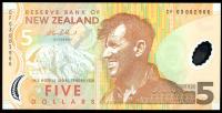 Image 1 for 2003 New Zealand $5 Banknote CF03 002966 UNC