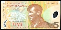 Image 1 for 2003 New Zealand $5 Banknote DA03 002589 UNC