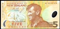Image 1 for 2005 New Zealand $5 Banknote BL05 147674 UNC