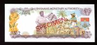 Image 2 for 1965 Bahamas Fifty Cents Specimen UNC