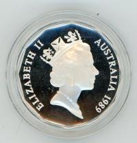 Image 2 for 1989 Silver Proof Fifty Cents In Capsule - 1977 Silver Jubilee Design