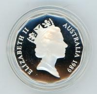 Image 2 for 1989 Silver Proof Fifty Cents In Capsule - 1982 Commonwealth Games Design