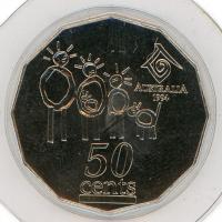 Image 1 for 1994 Uncirculated Year of the Family Fifty Cent Coin in Capsule