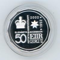 Image 3 for 2002 Accession of Queen Elizabeth II - 50th Anniversary Proof Coin
