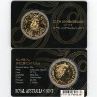 Image 1 for 2015 50th Anniversary Of the Royal Australian Mint Gold Plated